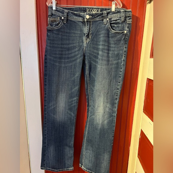 Rock & Roll Cowgirl Riding Jeans 34x32 - Picture 2 of 9